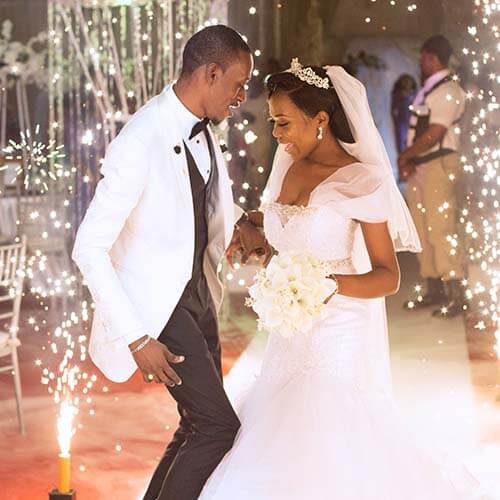 bride and groom in baton rouge
