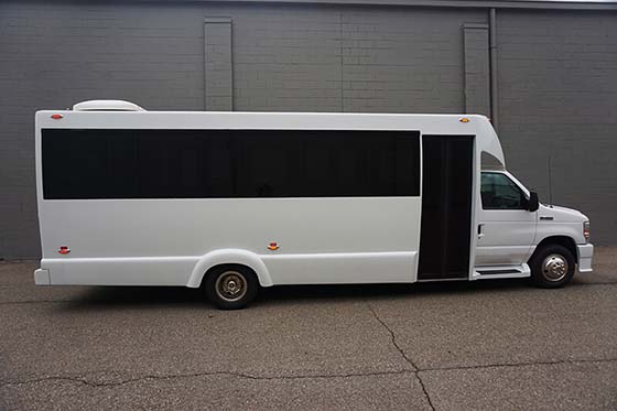 white bus